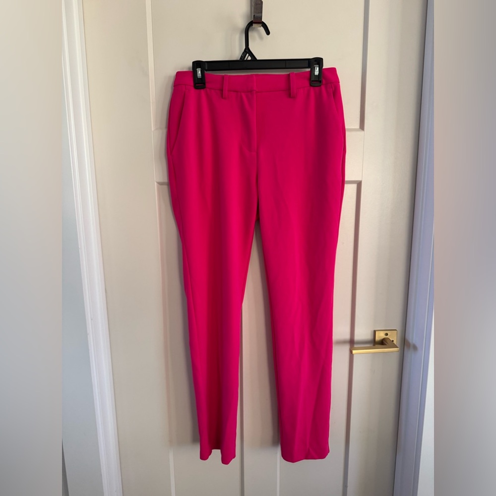 Tahari Fuchsia Straight Leg Pants size 4 dress pants